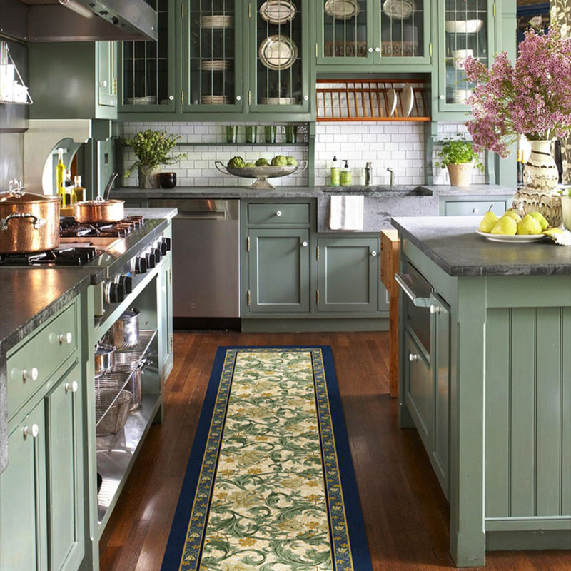 4design retro flower kitchen mat