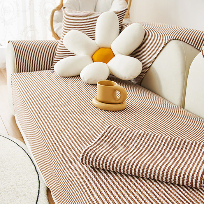 4color simple border sofa cover