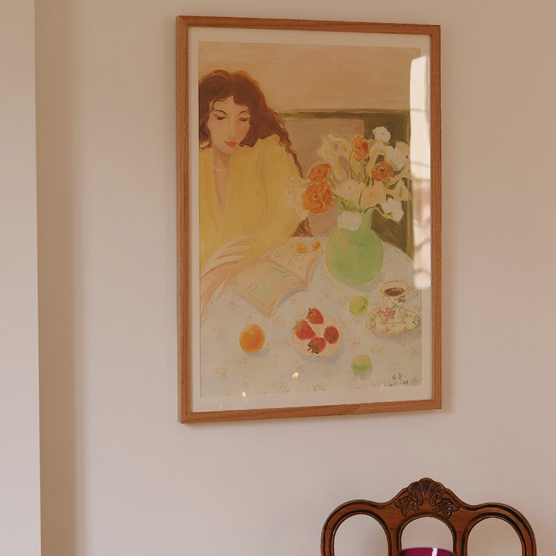 spring afternoon art poster & frame SET