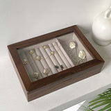 retro wood jewelry case