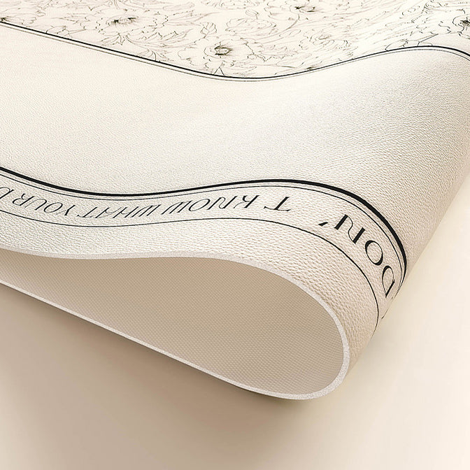monotone dream simple flower place mat
