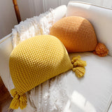 5color semicircle knit cushion
