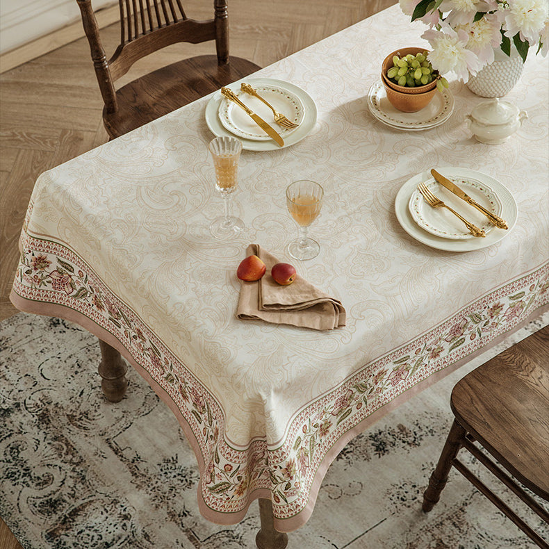 pink like a dream flower table cloth