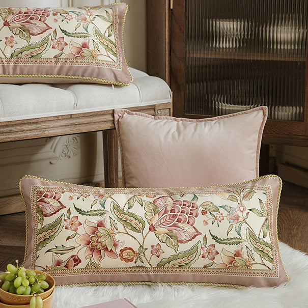 pink like a dream flower long cushion