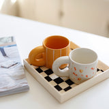 block check square tray