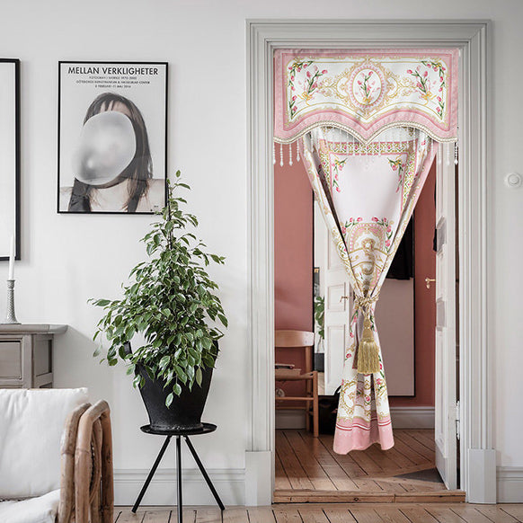 pink lovely tulip curtain