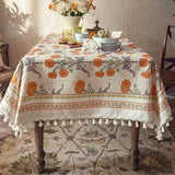 orange margarita table cloth