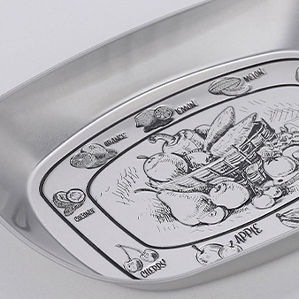 5design silver metal tray