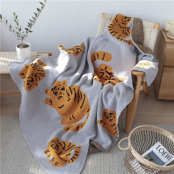 3color cute tiger blanket