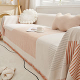 4color two tone line sofa cover