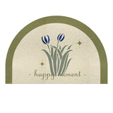 5design logo semicircle mini door mat