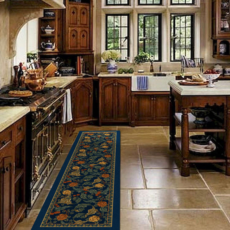 4design retro flower kitchen mat