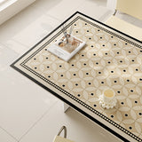 2design brown retro tile square table mat