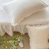 【即納】7color washer cotton pillow sheets / white