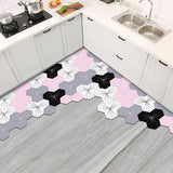 9design tile style square kitchen mat