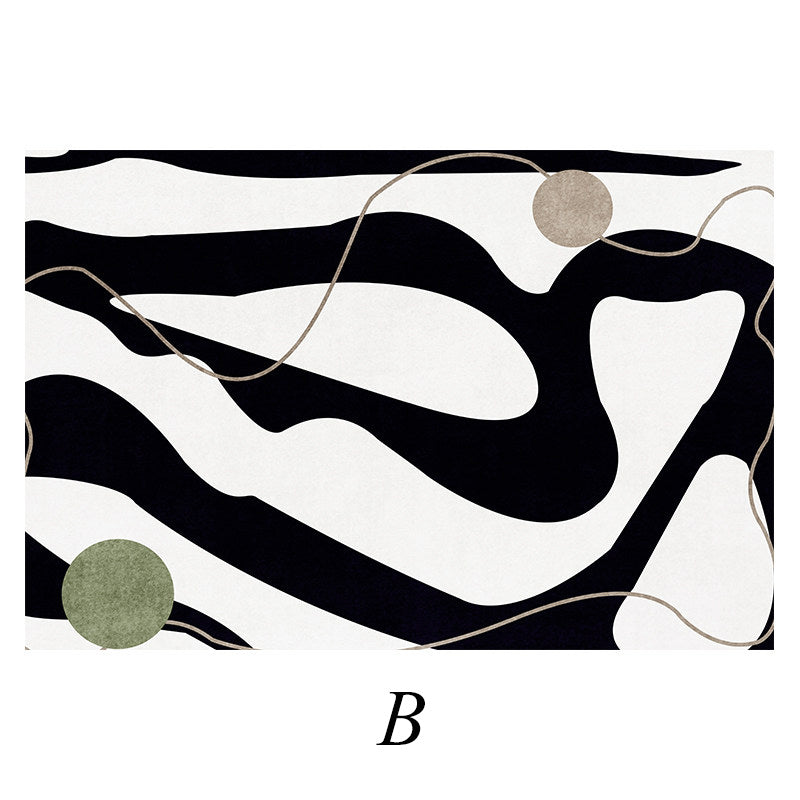 7design modern art square carpet