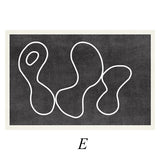 7design modern art square carpet