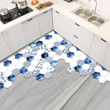 9design tile style square kitchen mat