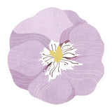 8design 2type texture flower round carpet