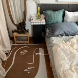 4design modern art square carpet