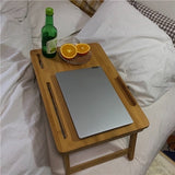 mini wood computer table
