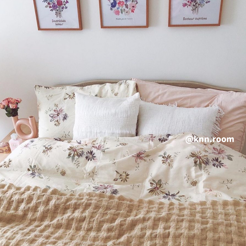 romantic pink bedlinen set