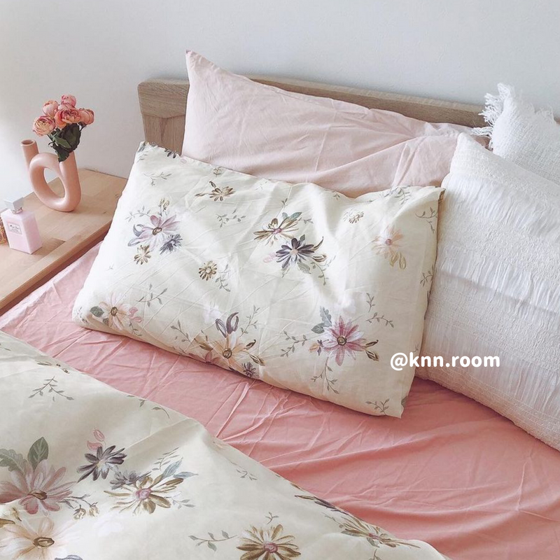 romantic pink bedlinen set
