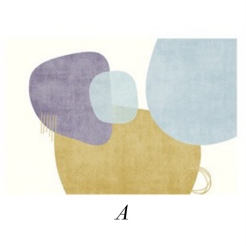 5design pastel square carpet