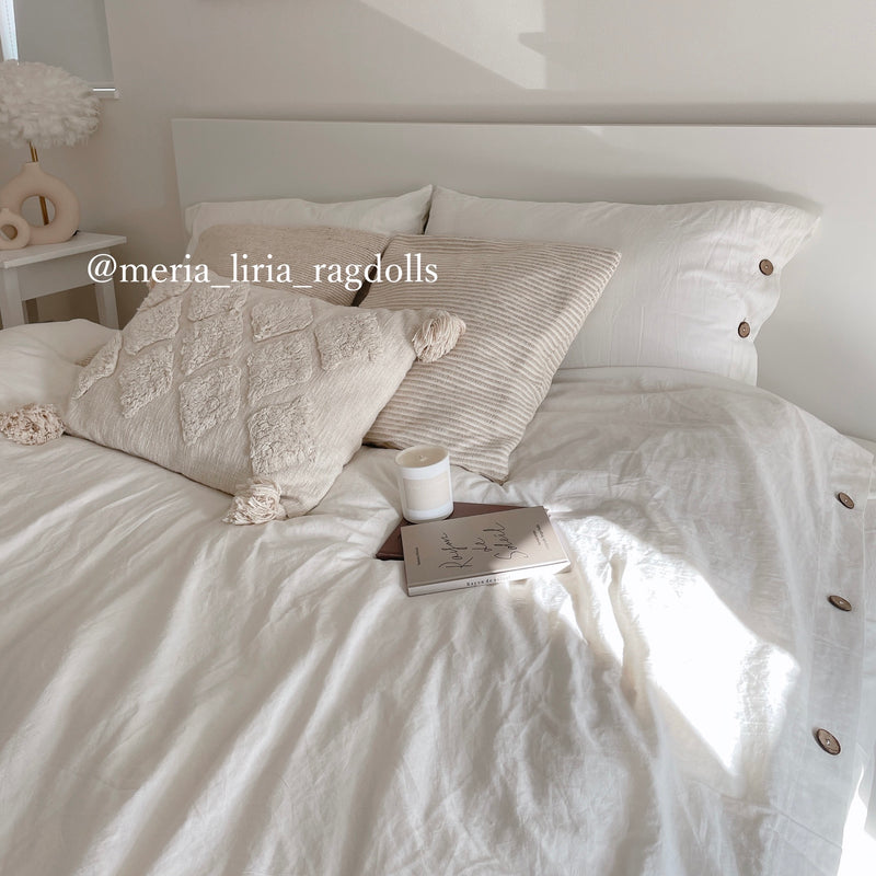 11color button closure bedlinen set