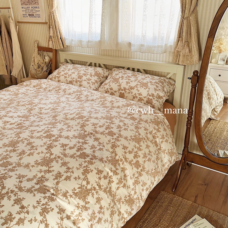2color detailed picture bedlinen set