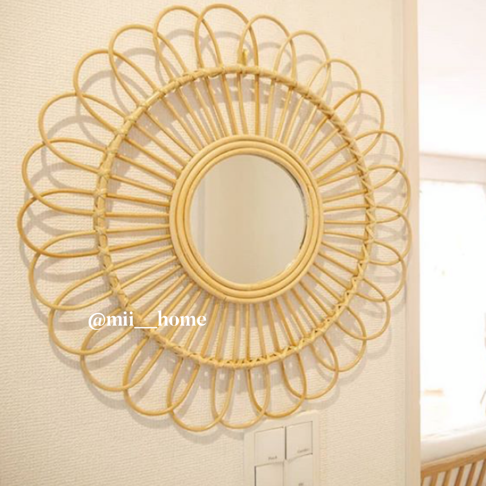 sunflower wood mirror