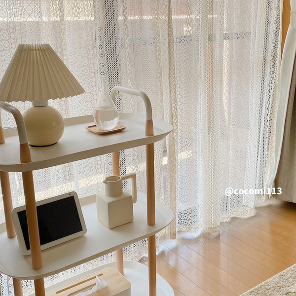 french retro lace curtain