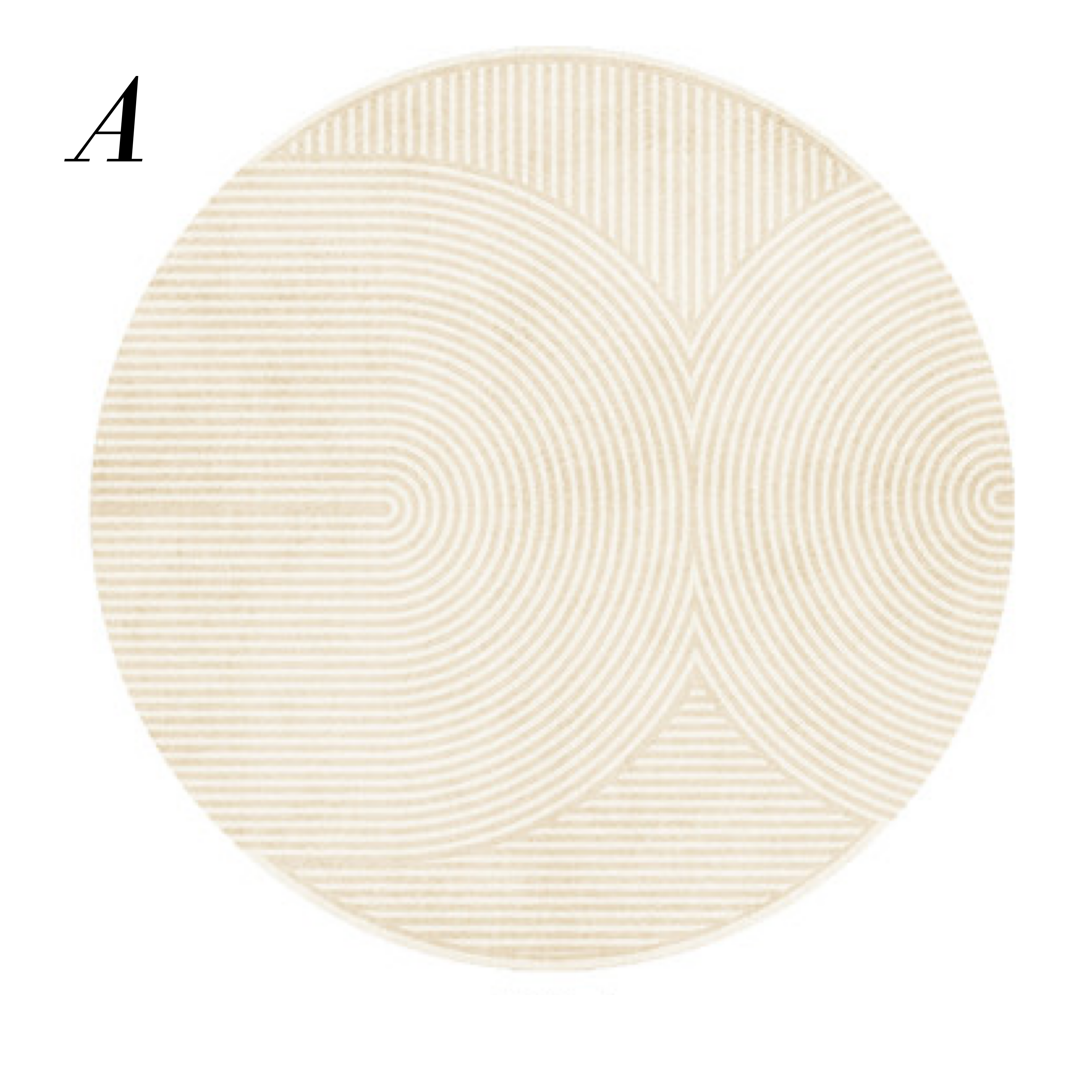 beige 6color round carpet