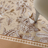 pastoral brown shadow flower door mat