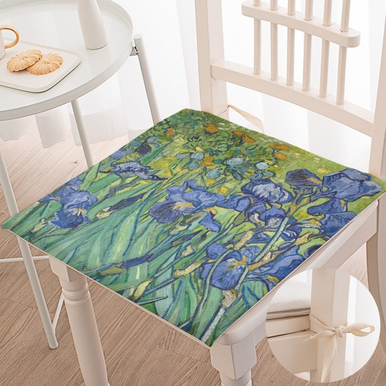 painting art flower chair mat