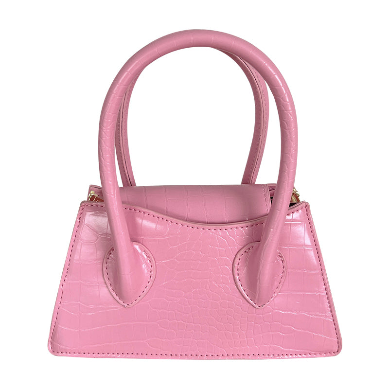 3color french square mini handbag