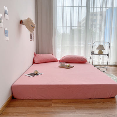 19color simple mattress sheet & pillow sheets set