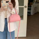 3color 2way leather mini bag