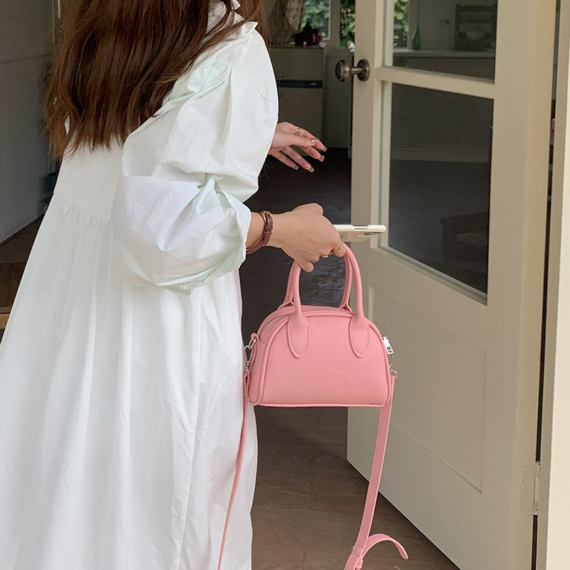 3color 2way leather mini bag