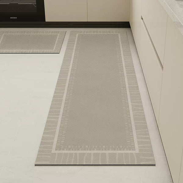 3color border kitchen mat