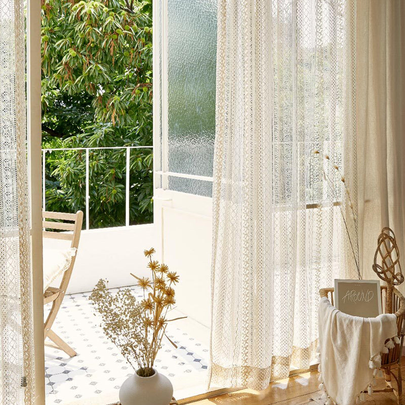 french retro lace curtain