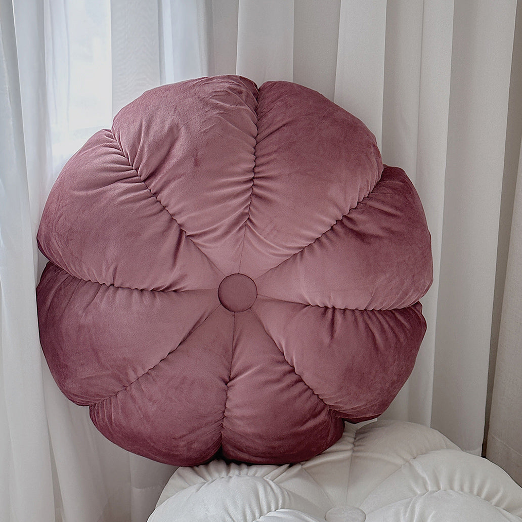 3color volume flower cushion