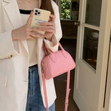 3color 2way leather mini bag