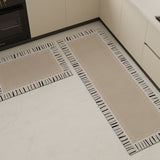3color border kitchen mat