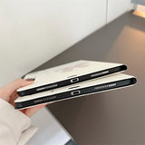 white ribbon iPad case