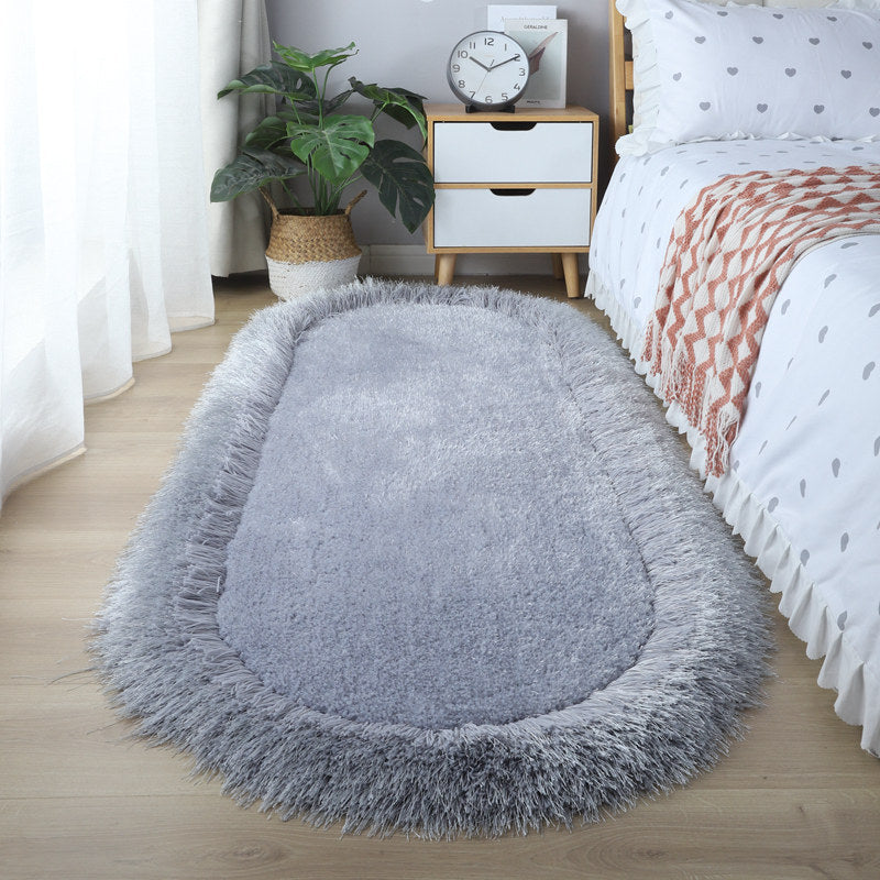 9color frill fringe square carpet