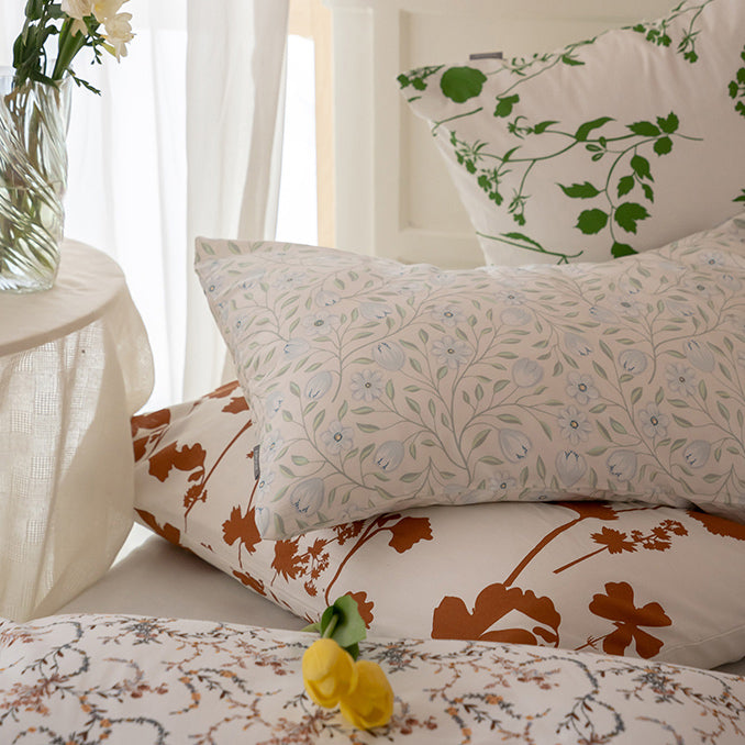 8design fresh floral pillow sheets