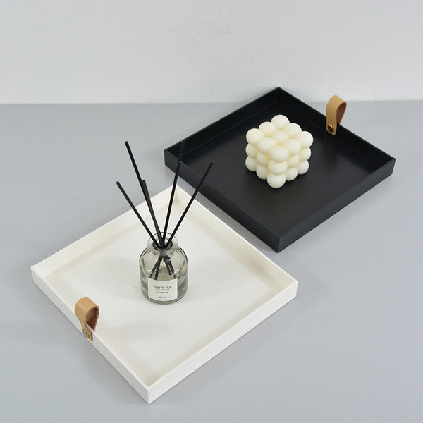 square handle tray