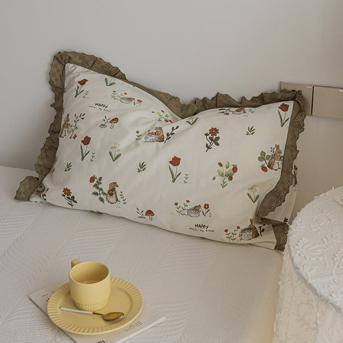 7design small flower pillow sheets