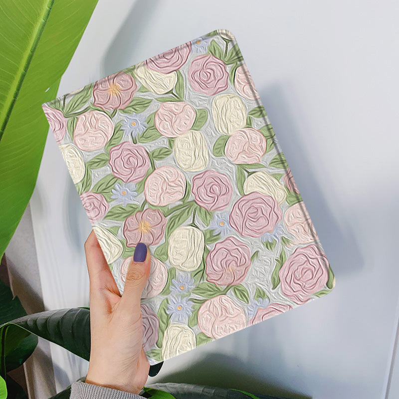 2design floral flower iPad case